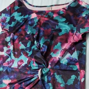 Floral Twist Front Dress